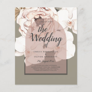 Flyer Tendencia MOSS BODA RUBOR Sage Dusty Pink