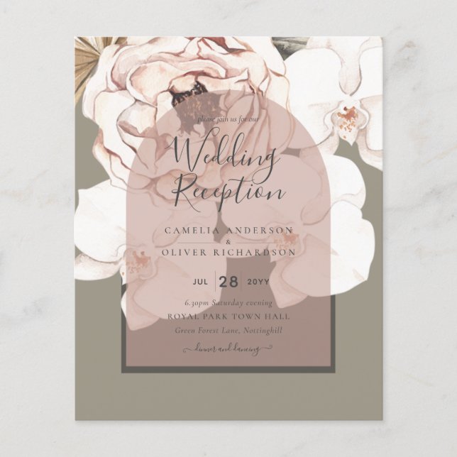 Flyer Tendencia MOSS BODA RUBOR Sage Dusty Pink (Frente)