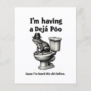 Flyer Tengo un Déjà Poo que escuchó esto antes de la ran