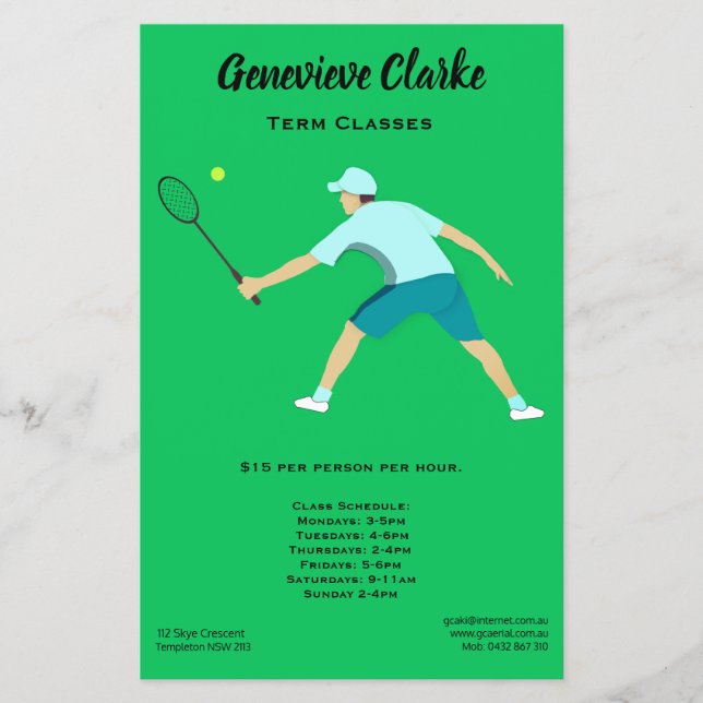 Flyer Tenis (Frente)