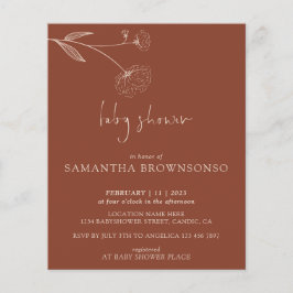 Flyer Teracotta Cotton Botanica Baby Show Presupuesto