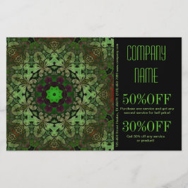 Flyer terapeuta de masaje holístico de salud Mandala Yog