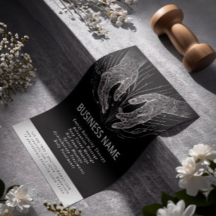 Flyer Terapia Masajista Manos Curadoras Energía Spa Well