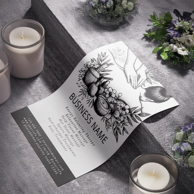 Flyer Terapia Masajista Manos Curadoras Energía Spa Well (Subido por el creador)