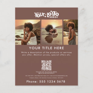 Flyer Terracota Nail De Belleza Promocional De Negocios