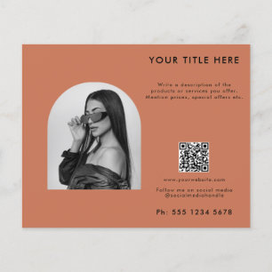 Flyer Terracotta Business Beauty Hair Nail Makeup Salon