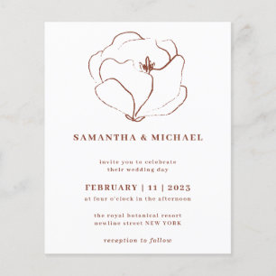 Flyer Terracotta Especial gracias nombre fecha presupues