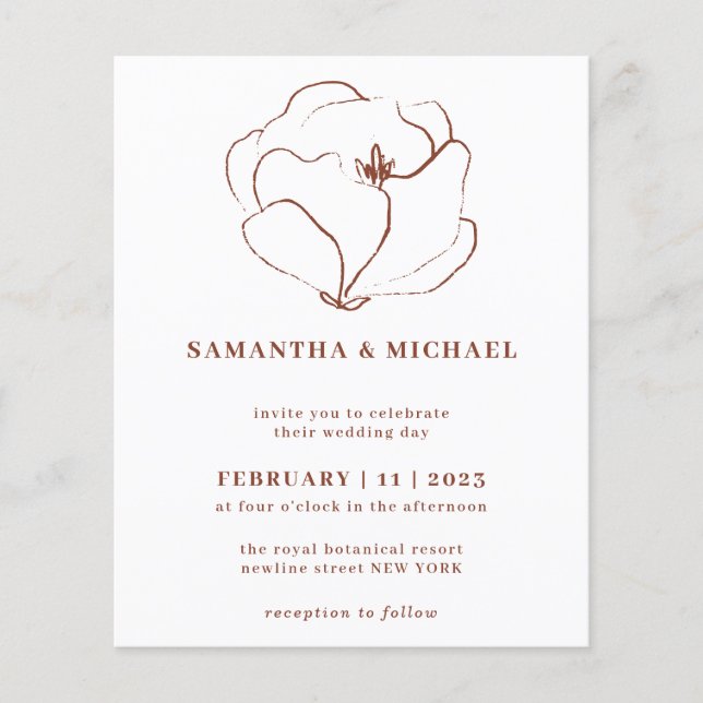 Flyer Terracotta Especial gracias nombre fecha presupues (Frente)