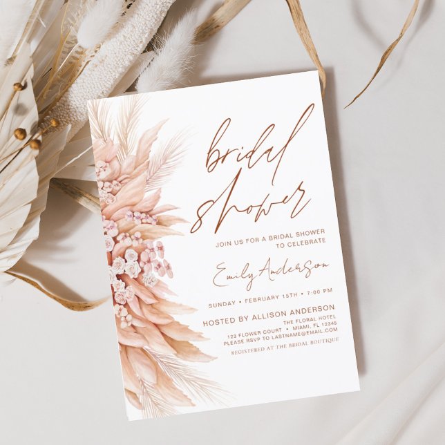 Flyer Terraza presupuestada Boho Pampas Ducha de Novias  (Subido por el creador)