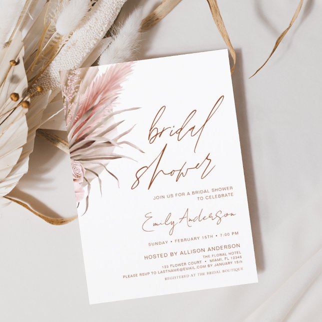 Flyer Terraza presupuestada Boho Pampas Ducha de Novias  (Subido por el creador)