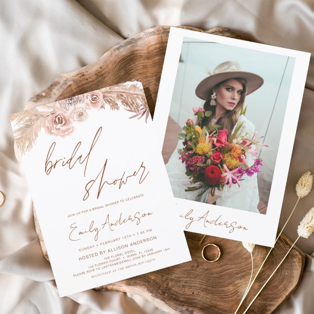 Flyer Terraza presupuestada Boho Pampas Ducha de Novias  (Subido por el creador)
