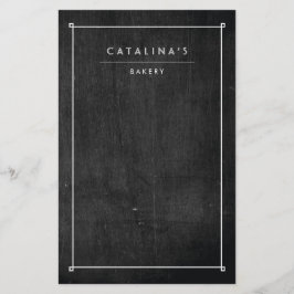 Flyer Texto Art Deco sobre madera negra