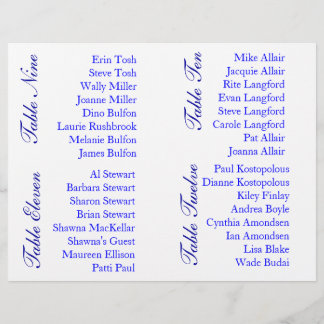 Flyer Texto de ejemplo para la tabla de asientos