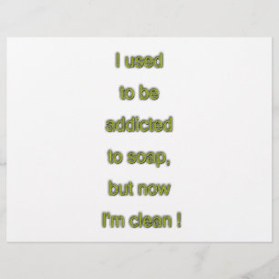 Flyer Texto divertido de jabón