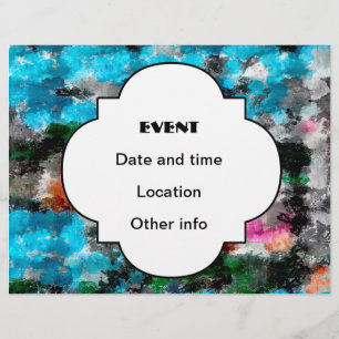 Flyer Textura colorida