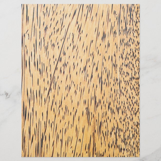 Flyer Textura de madera de palma (Frente)