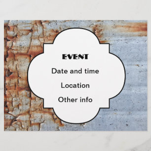 Flyer Textura de pintura de pelado