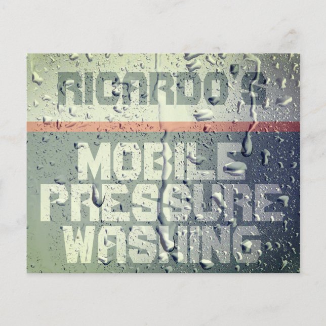 Flyer Textura de superficie mojada falsa (Frente)