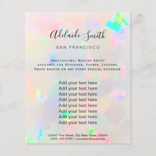 Flyer textura opal
