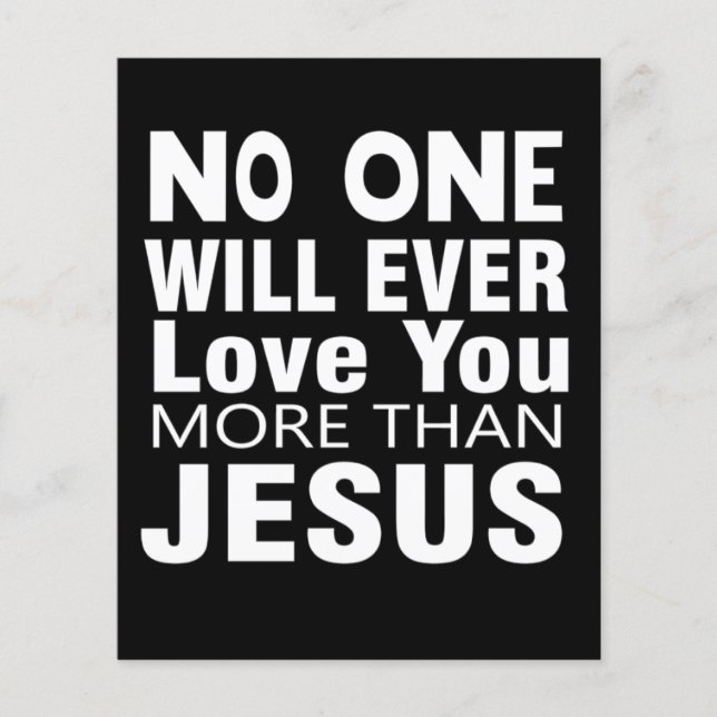 Flyer The Love of Jesus (Frente)