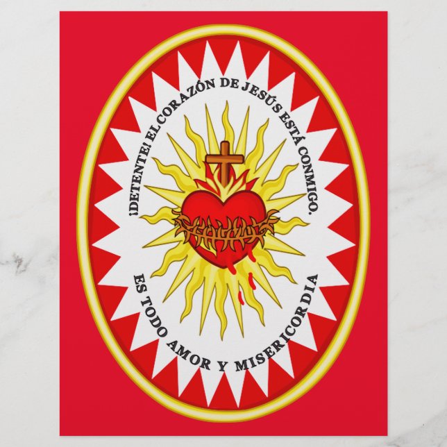 Flyer The Most Sacred Heart of Jesus (Frente)