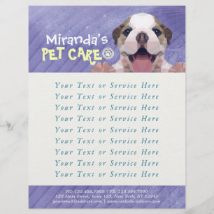 Flyer Tienda de alimentos de salón de baño para mascotas