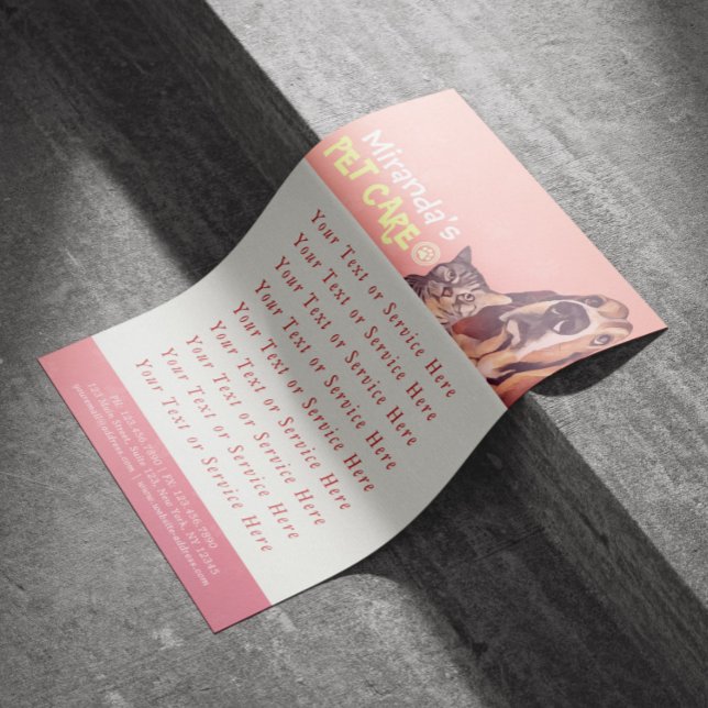 Flyer Tienda de alimentos de salón de baño para mascotas (Subido por el creador)