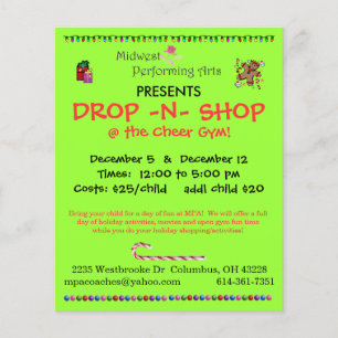 Flyer tienda de colocación