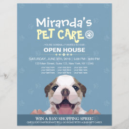 Flyer Tienda de cuidado de mascotas Mascota Salón de bel