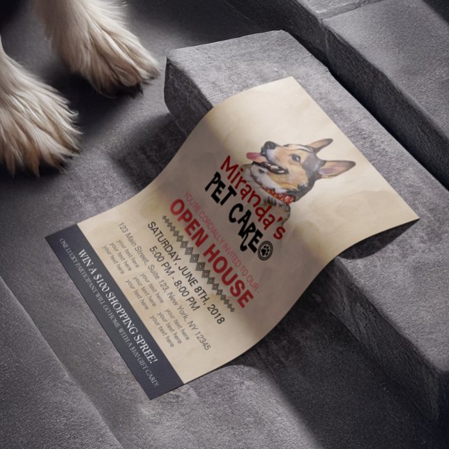 Flyer Tienda de cuidado de mascotas Mascota Salón de bel (Subido por el creador)
