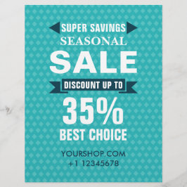 Flyer Tienda de descuento de venta estacional