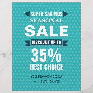 Flyer Tienda de descuento de venta estacional