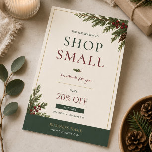 Flyer Tienda Pequeña de Negocios Modernos Navidad Pequeñ