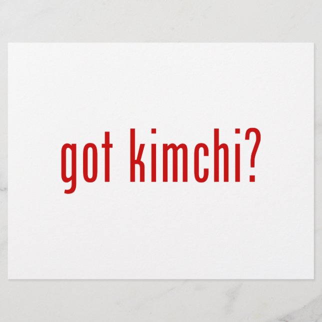 Flyer ¿tiene kimchi? (Frente)