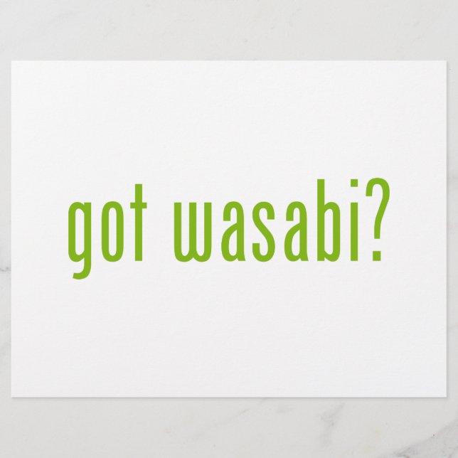 Flyer ¿tiene wasabi? (Frente)