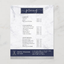 Tijeras geométricas de moda de plata mármol peluqu