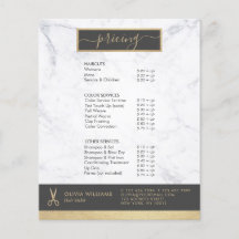 Tijeras geométricas de oro chic de mármol para est