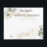 Flyer Time Capsule Advice HerbL Bridal Shower Card<br><div class="desc">Herbal and Greenery  Bridal Shower Design. For additional customization (change other wording,  font color,  font style),  click on personalize,  scroll down and click on the link "click to customize further". ~ Check collection for matching games,  invitations,  signs,  and more ~</div>