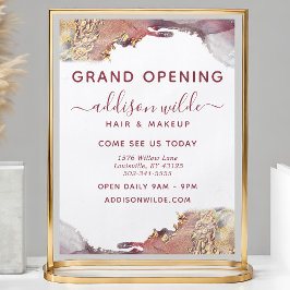 Flyer Tinta De Acuarela Líquida De Arte Moderno Morado Y