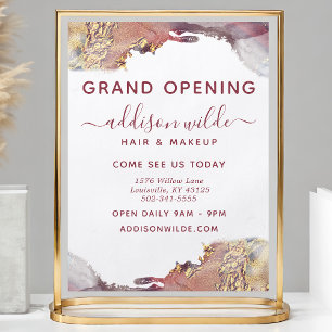 Flyer Tinta De Acuarela Líquida De Arte Moderno Morado Y