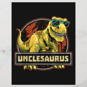 Flyer Tío Saurio T rex Tío Saurio Dinosaurio