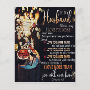 Flyer To My Husband Decor, Love Quotes Letter