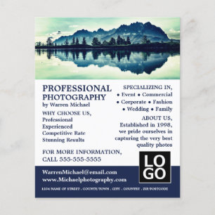 Flyer Toma de montaña, fotografía, alquiler de fotógrafo