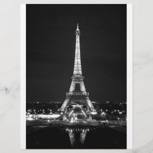 Flyer Torre Eiffel de noche - B/W