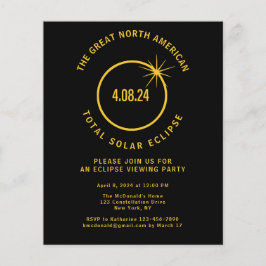 Flyer Total del presupuesto Eclipse 8 de abril 24 Invita