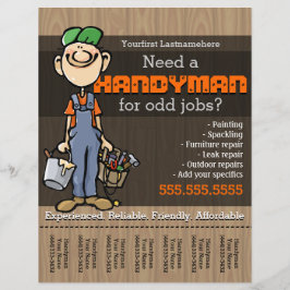 Flyer Trabajos Handyman.Carpenter.PlumberPainter.Odd
