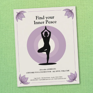 Flyer Tree Pose - Yoga Instructor