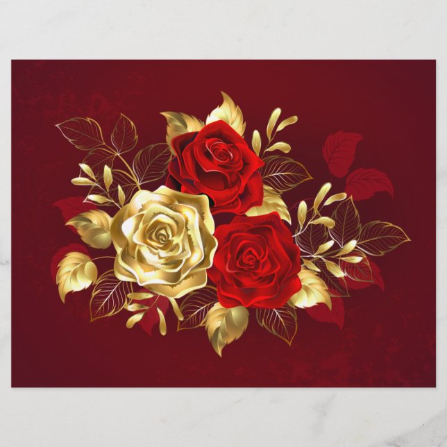 Flyer Tres Rosas Joyas (Frente)