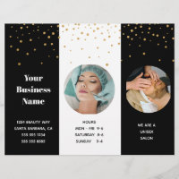 Trifold  Salon Spa Professional Price List 