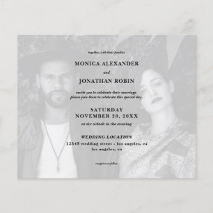 Flyer Tríptico de Boda de Fotografía de Paisaje en Blanc